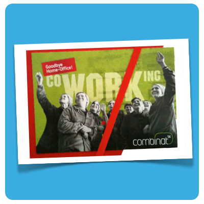 Coworking Ilustration :: Postkarte combinat56