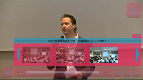 Screenshot Steuerung Video