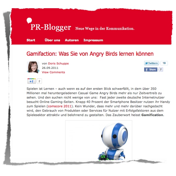 Screenshot PR-Blogger :: Gamification...