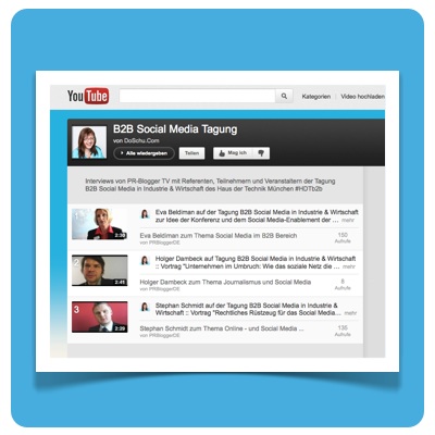 B2B Social Media Tagung Interviews :: Illustration