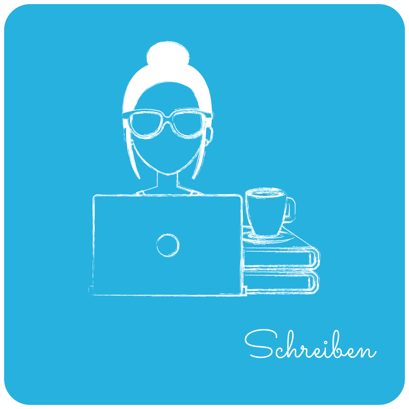 Schreiben Autorin Blogillustration
