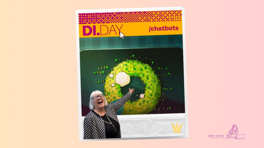 Blogillustration DiDay Chatbots mit Tool Queen DoSchu